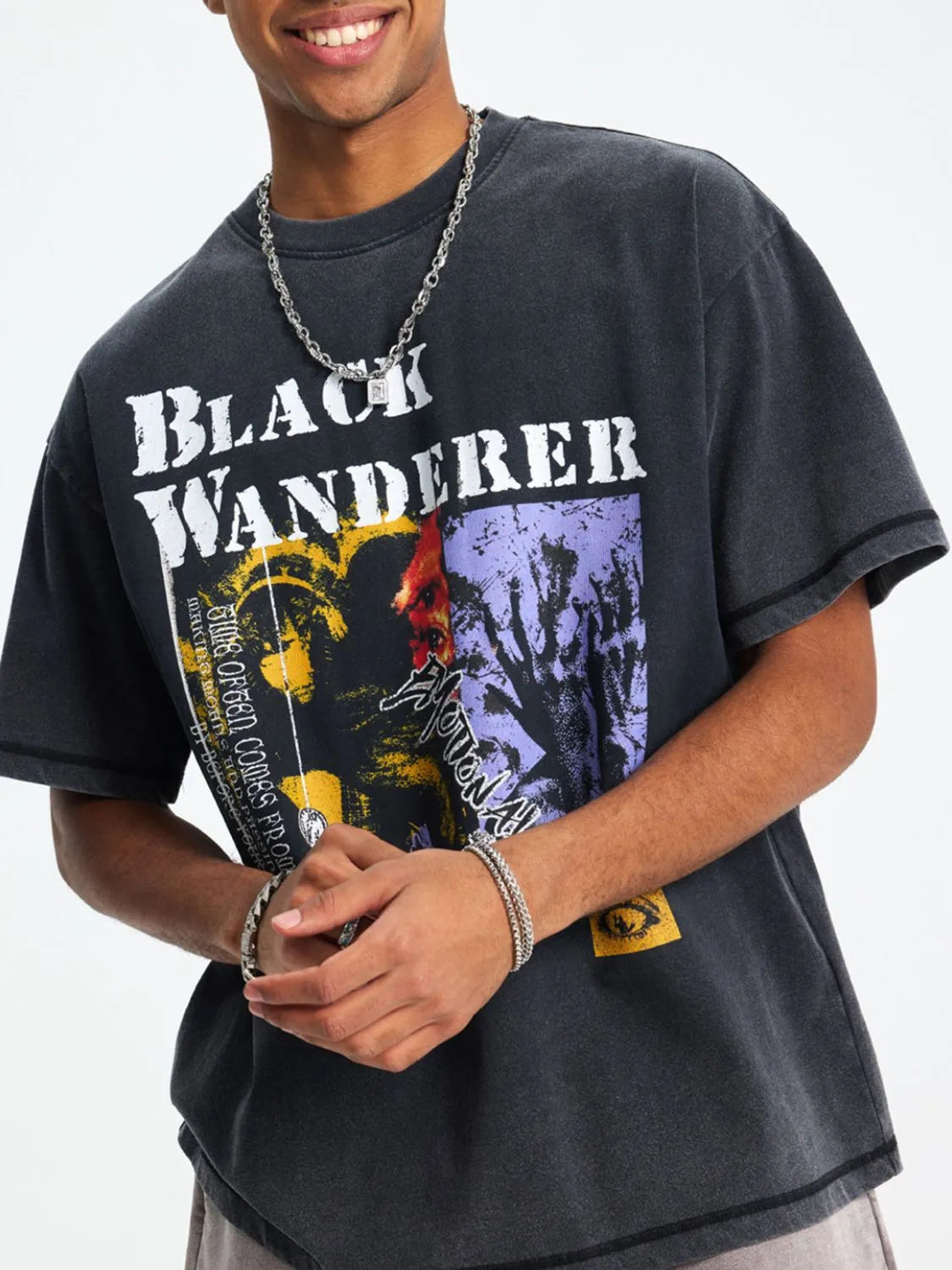 Men's Graphic Round Neck Short Sleeve T-Shirt - Urban Legend Wear