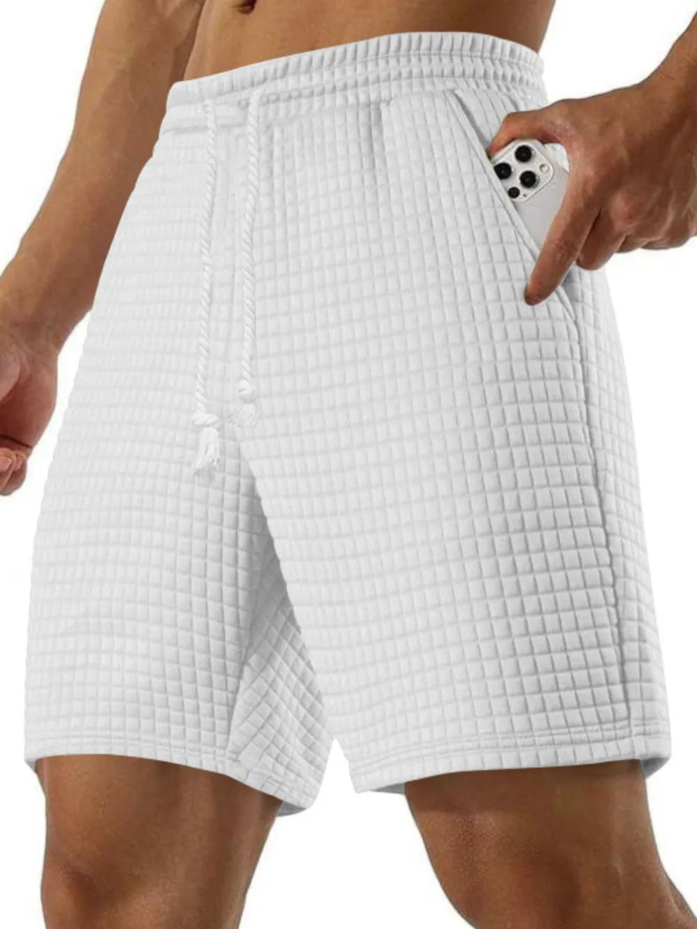 Men's Full Size Drawstring Textured Shorts - Urban Legend Wear