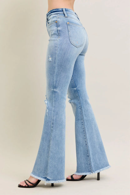 Judy Blue Full Size Hw Flare Jeans W/ Shield Pockets - Urban Legend Wear