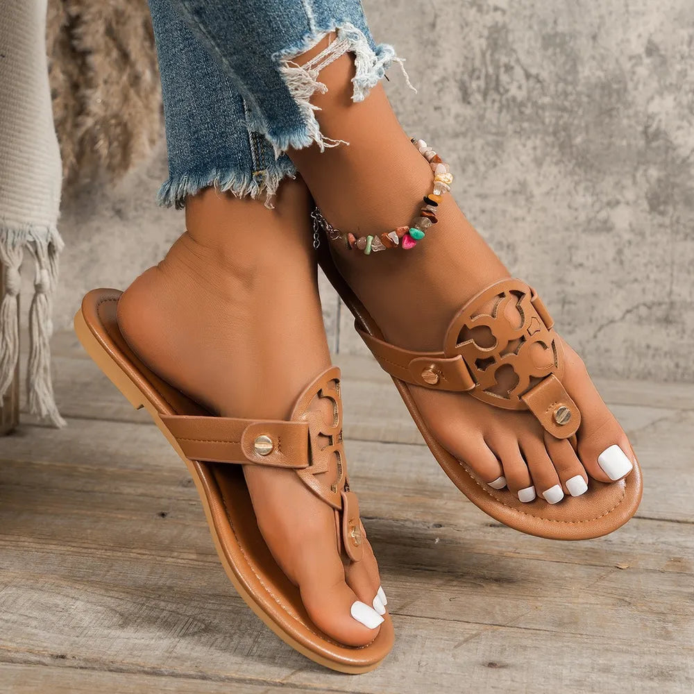 Toe Post Flats Sandals - Urban Legend Wear