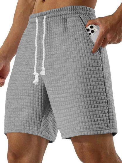 Men's Full Size Drawstring Textured Shorts - Urban Legend Wear