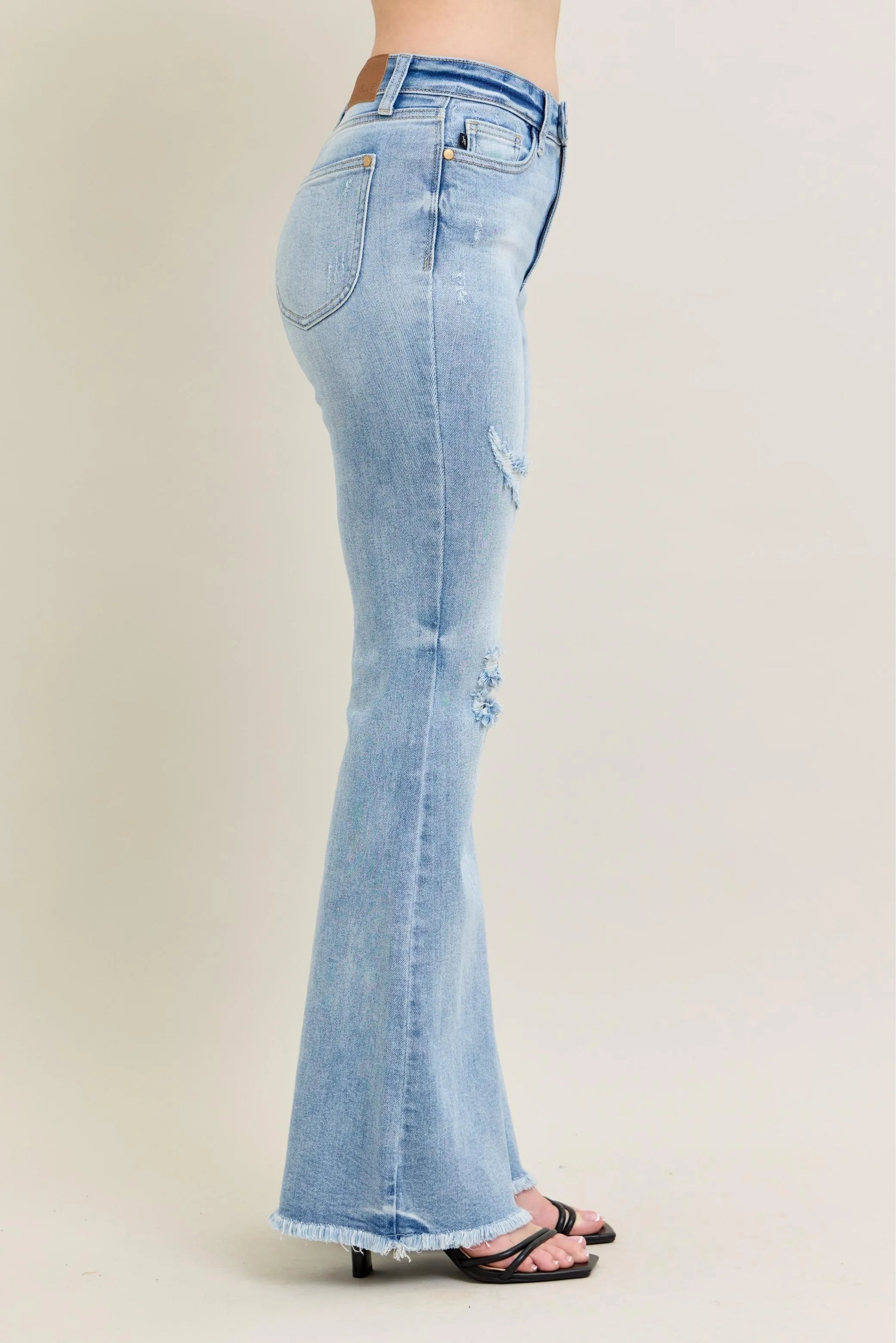 Judy Blue Full Size Hw Flare Jeans W/ Shield Pockets - Urban Legend Wear